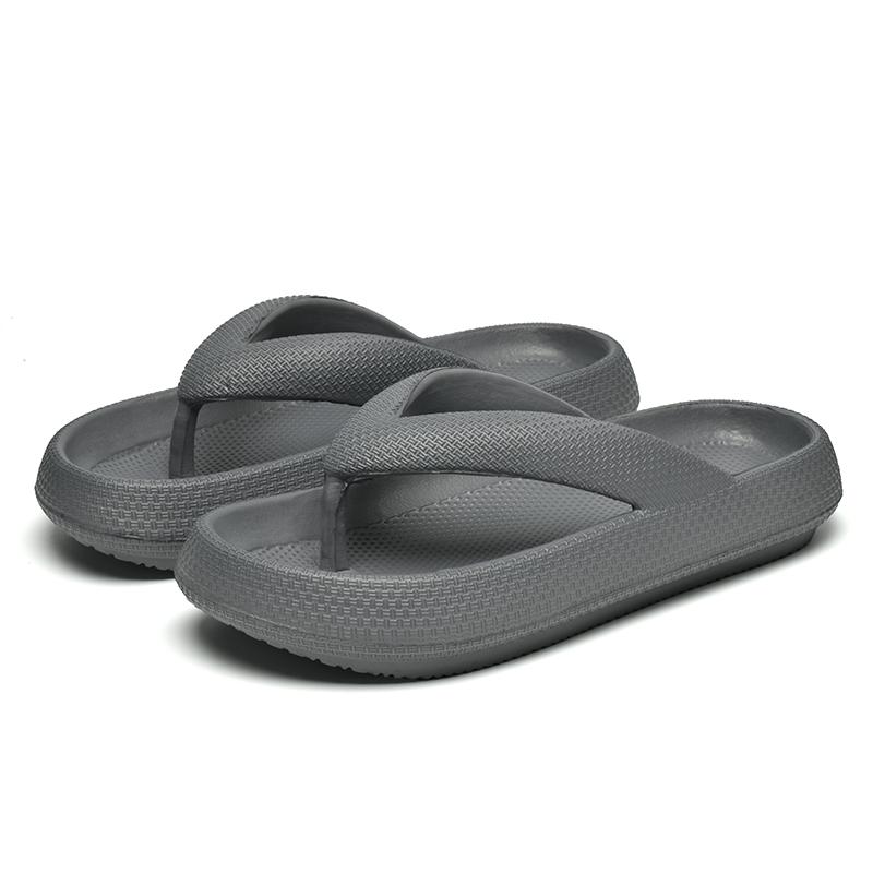 

MAEDEF Шлепанцы Женская обувь Летние пляжные сандалии Нескользящие Мужские тапочки Пара Толстая подошва Домашние тапочки Сандалии Мужские тапочки 46-47 серый