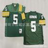 Camiseta de Fútbol Retro Green Bay Packers para Hombre de Algodón Camisa Deportiva Estilo Vintage NFL 87 52 84 Bordada