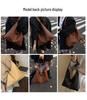 Women's Retro Woven Underarm Crossbody Tote - Solid Color Versatile Handbag