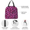 Neon Pink Leopard Muster Gepard Muster Isolierte Lunchtasche für Damen Kinder Tragbare Lebensmittelboxen Thermische Lunchbox Tragetasche