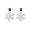 White Flower Earrings For Women, Niche Design High-End Earrings, Fresh Temperament Versatile Earrings
