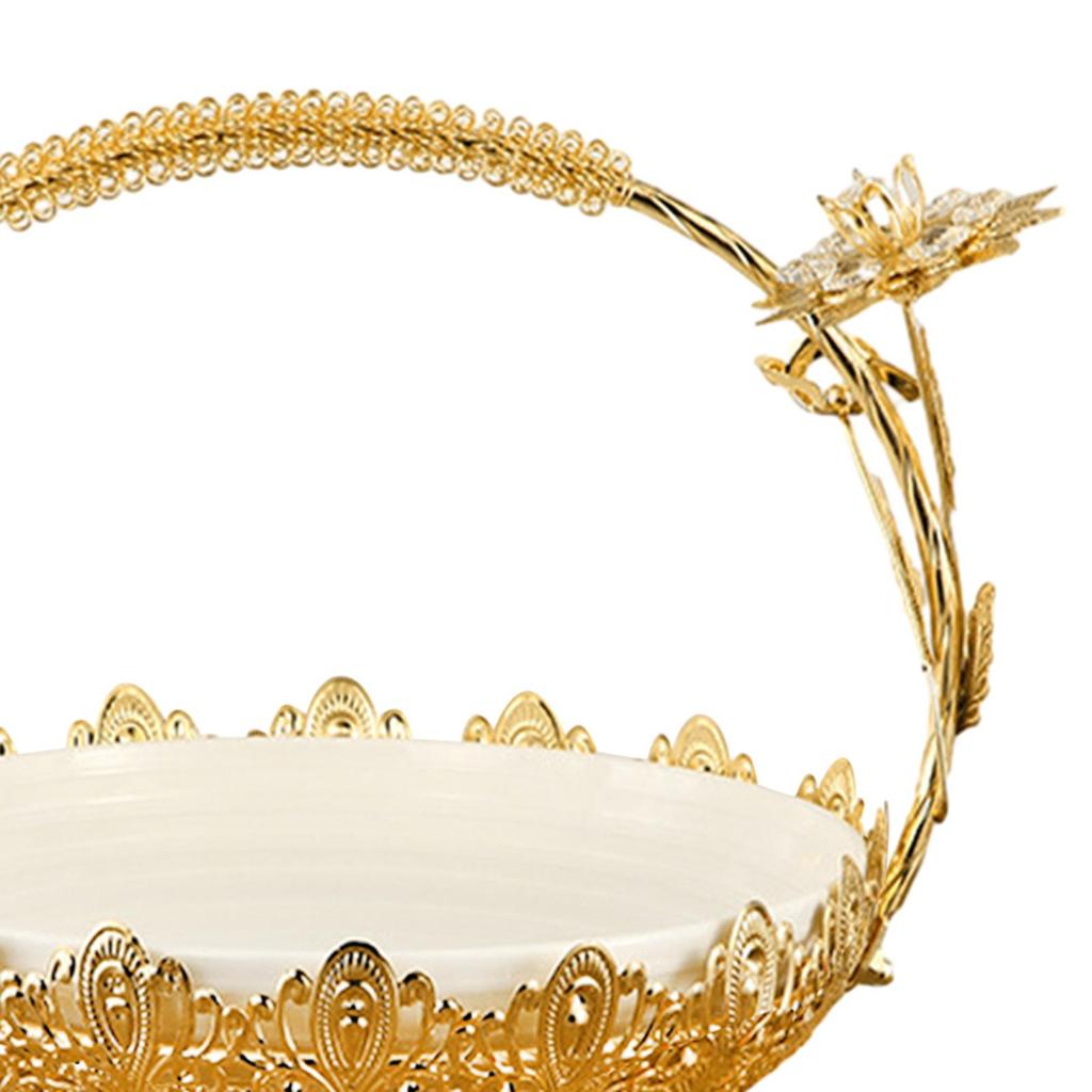 Hollow Out Fruit Plate Decorative Creative European Candy and Fruit Plate for