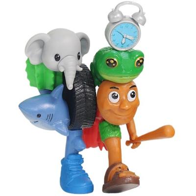 Tralalero Tralala Italian Brainrot Figurine Tung Tung Tung Sahur Ornament Monster Fusion Edition Anime Action Figure Cartoon Toy