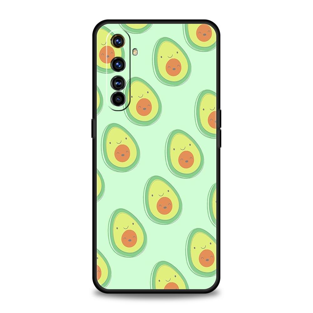 Cute Avocado Soft TPU For Realme 13 12 11 10 9 Pro Plus GT3 GT2 C21 C25 C35 C53 C55 C67 Pro 5G Phone Case Cover Fundas Capas Bag