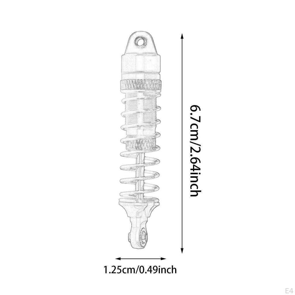 4 Pieces Metal Shock Absorbers for D90 RC Cars Front Rear Accessory Set