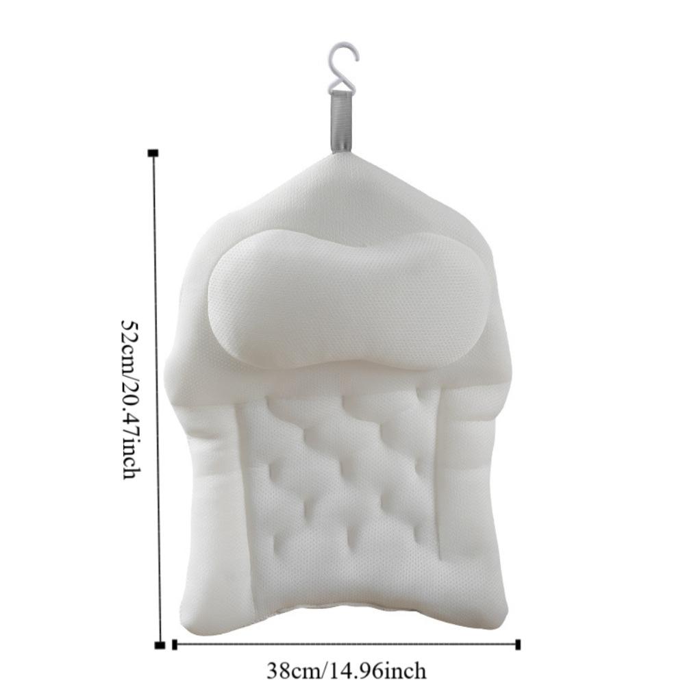 Soft Bathroom Cushion Breathable Spa Bath Pillow Bath Accessories Bathtub Pillow  Bathing