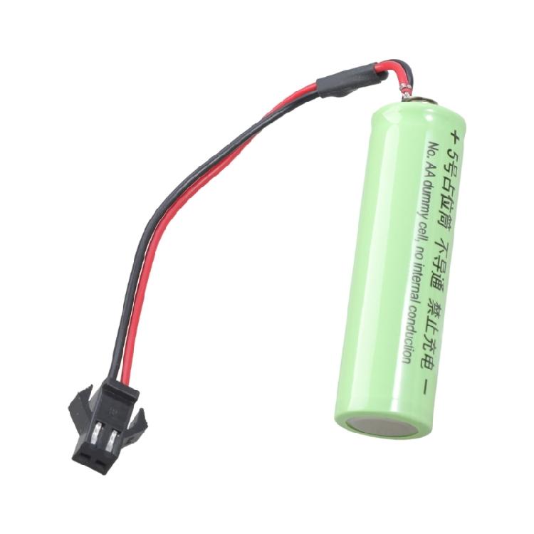 2A Dummy Battery Setups Shell Placeholder Not Conductive Terminals Cable for Lamp Toy External Adapter Linking