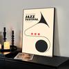 1PC Abstract Jazz Music Festival Record Player Symbol Art Poster Paper Print Home Living Room Bedroom Entrance Bar Restaurant