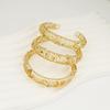 Dubai Fashion Openwork Geometric Flower Bangle Women's Jewelry Bracelet.