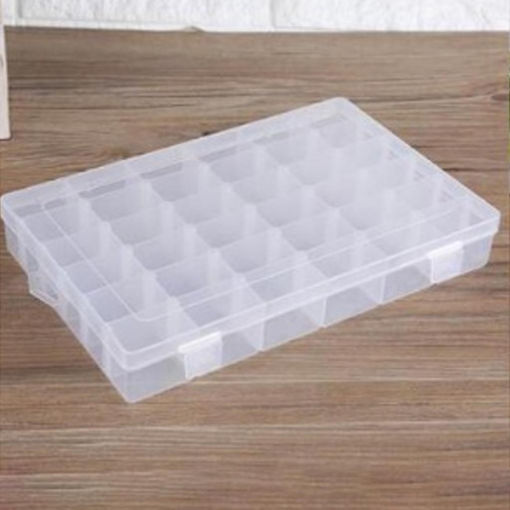 Jewelry Organizer Box for w/ Dividers 36-grid Organizer Container for Ring Earri