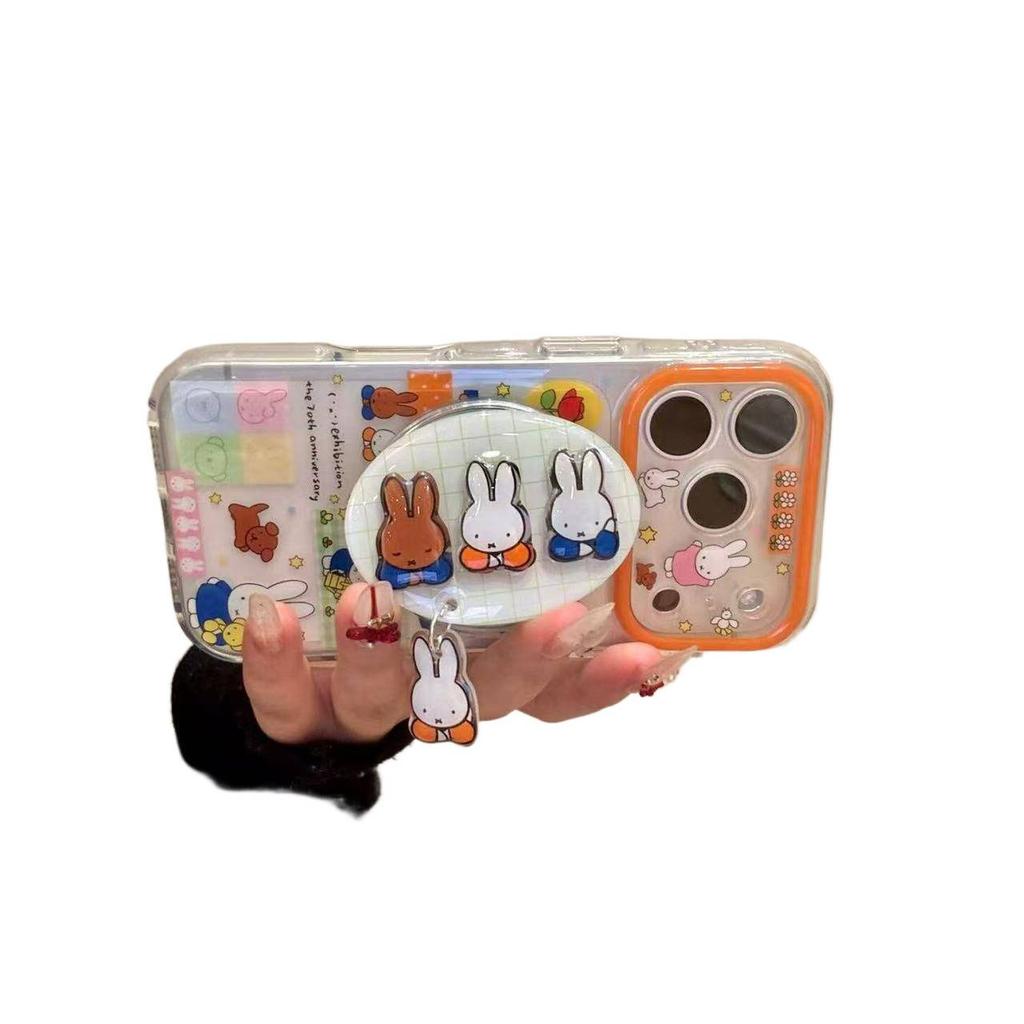 Childlike cute illustration windmill watering Miffy Rabbit is suitable for iphone17promax iPhone 15 mobile phone case 16