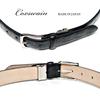 Coxswain Belt for Genuine Crocodile 30mm Made in [COXSWAIN] Men, Leather, Black, Embossed, Width, Japan, CW20210-19