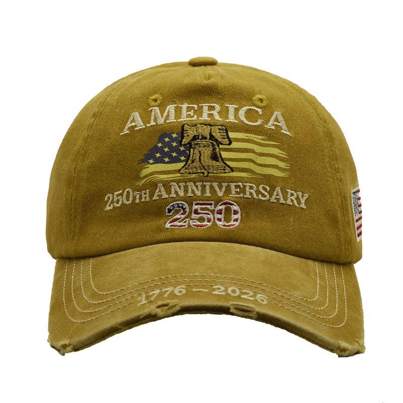 US 250th Anniversary Caps America Embroidered Baseball Cap 1776-2026 Gift for Dad Vintage Design Hats GZW