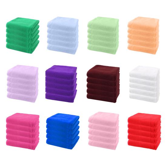 5Pcs Absorbent Microfiber Towel Quick Drying Washcloth 14" X 30" Skin-Friendly Towel for Bathroom Fitness Sports Yoga Beach