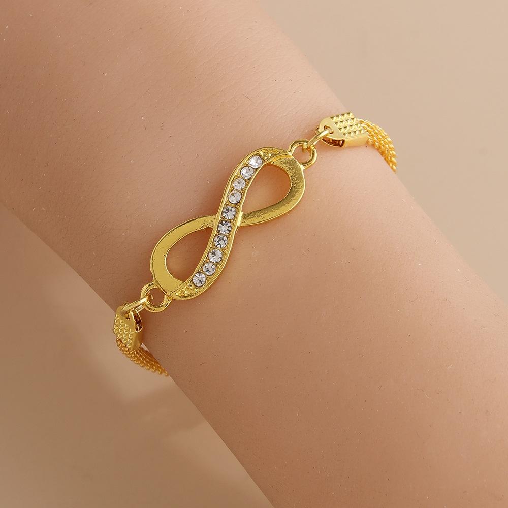 1Pcs Love Heart Couple Bracelets for Women Men Silver Color Double Layer Matching Chain Bracelet Lover Jewelry Gift