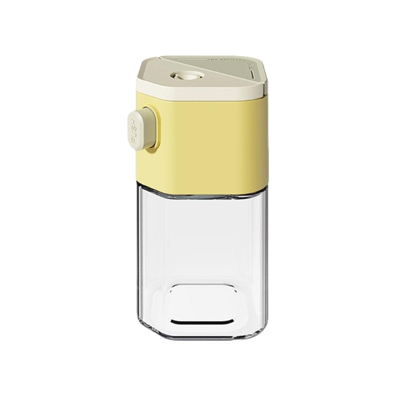 Double Purpose Glass Salt And Spices Shaker With Measuring Dispensing And Leakproof Design For Kitchen Dining Table