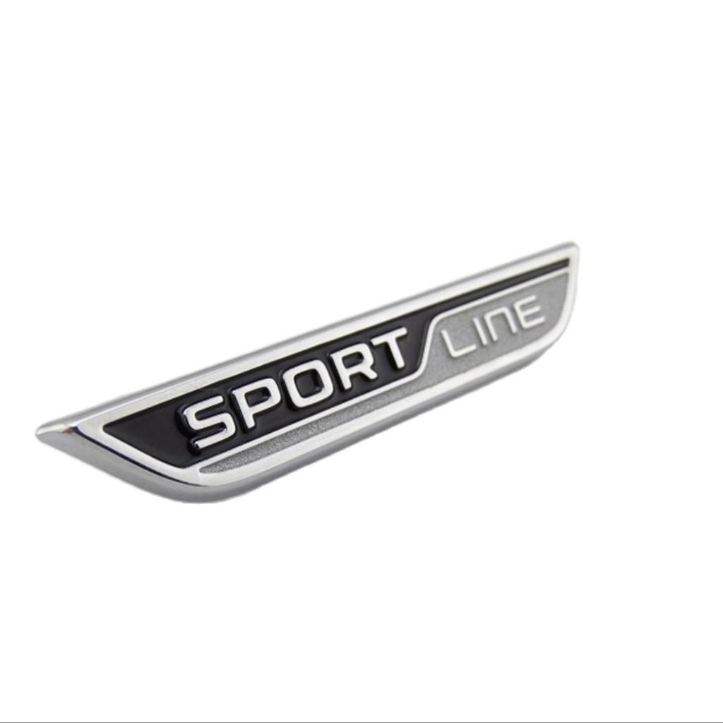 AAAIX1 SPORTLINE Logo For Skoda-Beautiful Interior SPORTLINE And Easy To Install For Everyone
