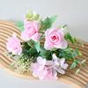 Artificial Flowers High-Density Silk Fabric Soft Touch Waterproof Flexible Branches Window Display Fake Flowers Wedding Hotel Decor
