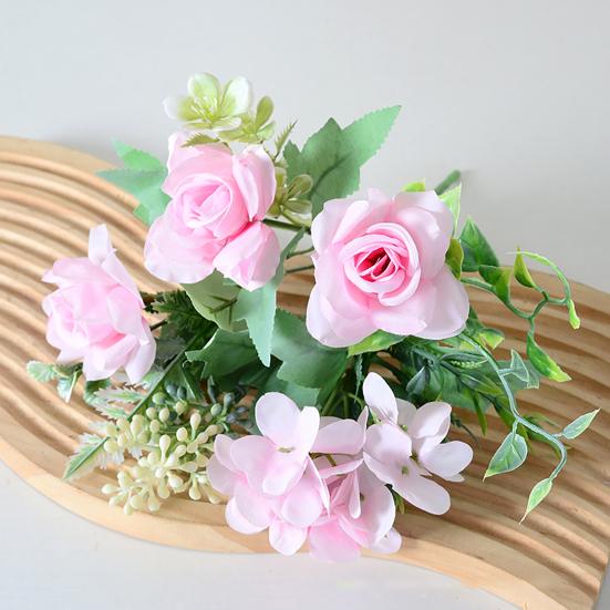 Artificial Flowers High-Density Silk Fabric Soft Touch Waterproof Flexible Branches Window Display Fake Flowers Wedding Hotel Decor