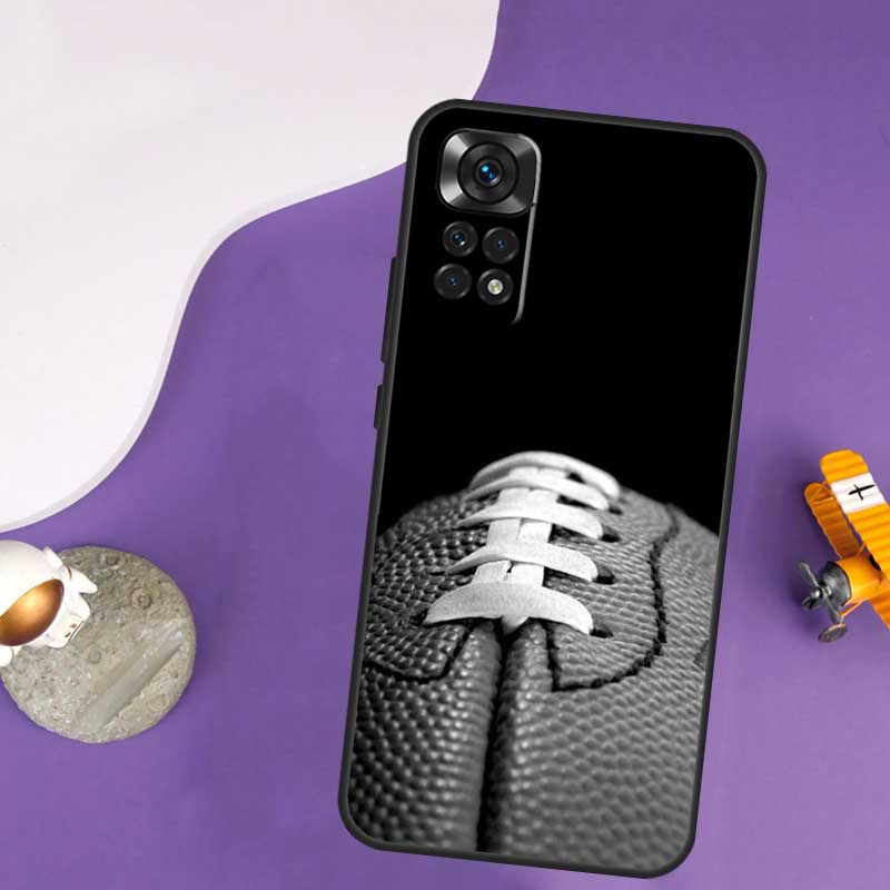American Football College Sport Case For Xiaomi Redmi Note 14 13 Pro 12 9 10 11 Pro 10S 11S 12S Redmi 14C 13C 10C 12C Cover