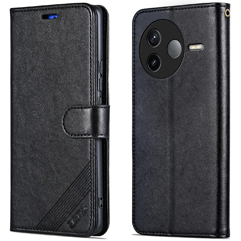 AZNS Etui na Xiaomi Poco F7 Pro 5G/Redmi K80 5G Odporne na zarysowania Skórzane PU Podstawka Portfel Pokrowiec na telefon