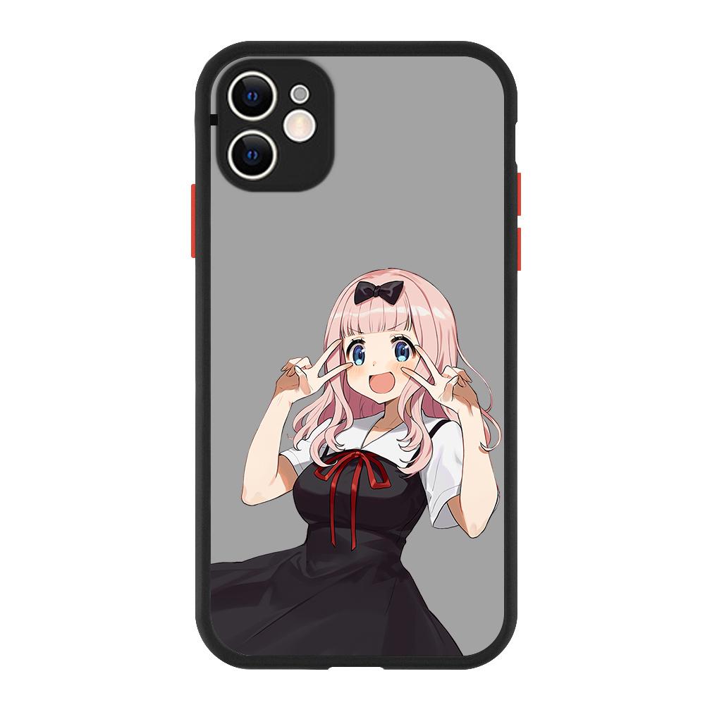Liebe ist Krieg Anime Fujiwara Kaguya Luxus Mattes Handyhülle Für iPhone 13 14 12 11 Pro Max XR XS X 7 8 Plus Silikon Bumper Hülle