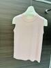 2026 Summer Women's Knit Sleeveless Vest: Round Neck Slim Fit Layered Base Shirt