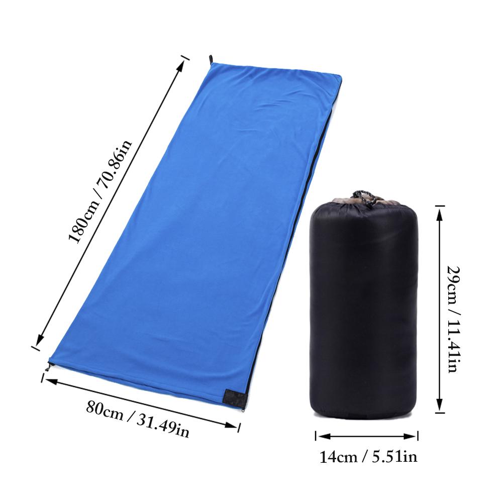 Campingsovsäckar Liner Bärbar Ultralätt Fleece Sovsäck Varm Liner Campingtält Sängmatta För Vandring Campingtillbehör