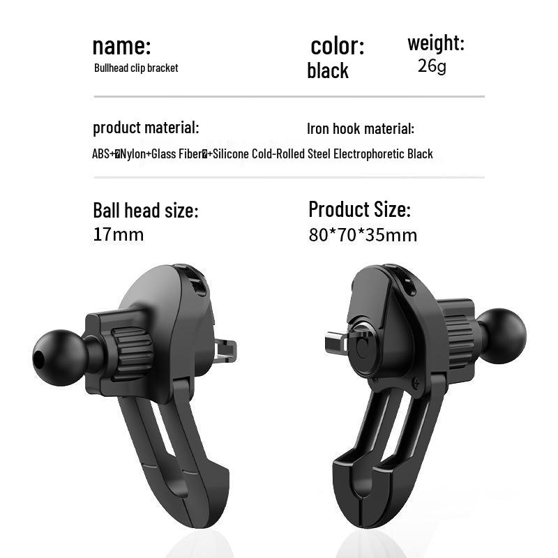 Magnetic Car Phone Holder with Air Vent and Dashboard Mount