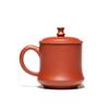 DongKeJi Jingdezhen Red Porcelain Lidded Tea Cup 350ml