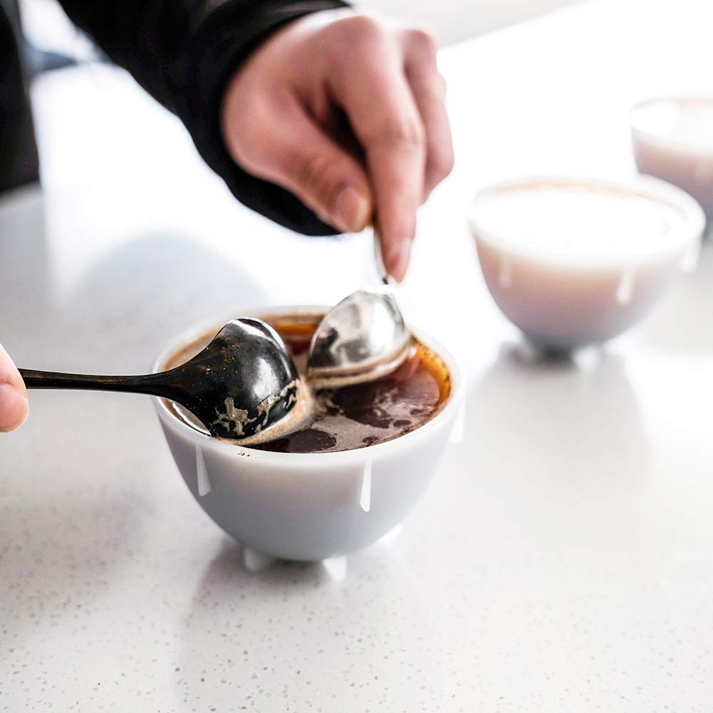 Watchget Coffee Cupping Spoons, 304 Stainless Steel, for Cafes and Home Use, Easy-to-Use Cupping Spoons for Cocoa and Flour, Pack of 2