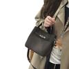 Nuova Borsa Secchiello Intrecciata in Vera Pelle per Donna, Strato Superiore Pelle di Mucca, Borsa a Spalla/a Mano Versatile