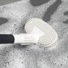 Silicone Toilet Brush Cleaning Hanging Long Handle Wall Mounted Toilet Brush for Washroom