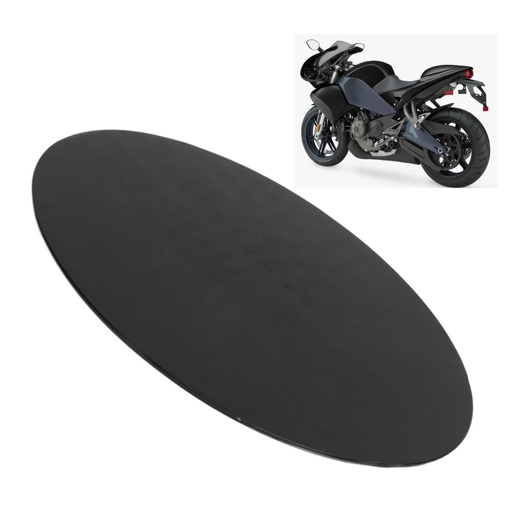 Motorcycle Oval Number Plate Aluminum 2.5mm Thickness Brushed Rustproof Number Plate