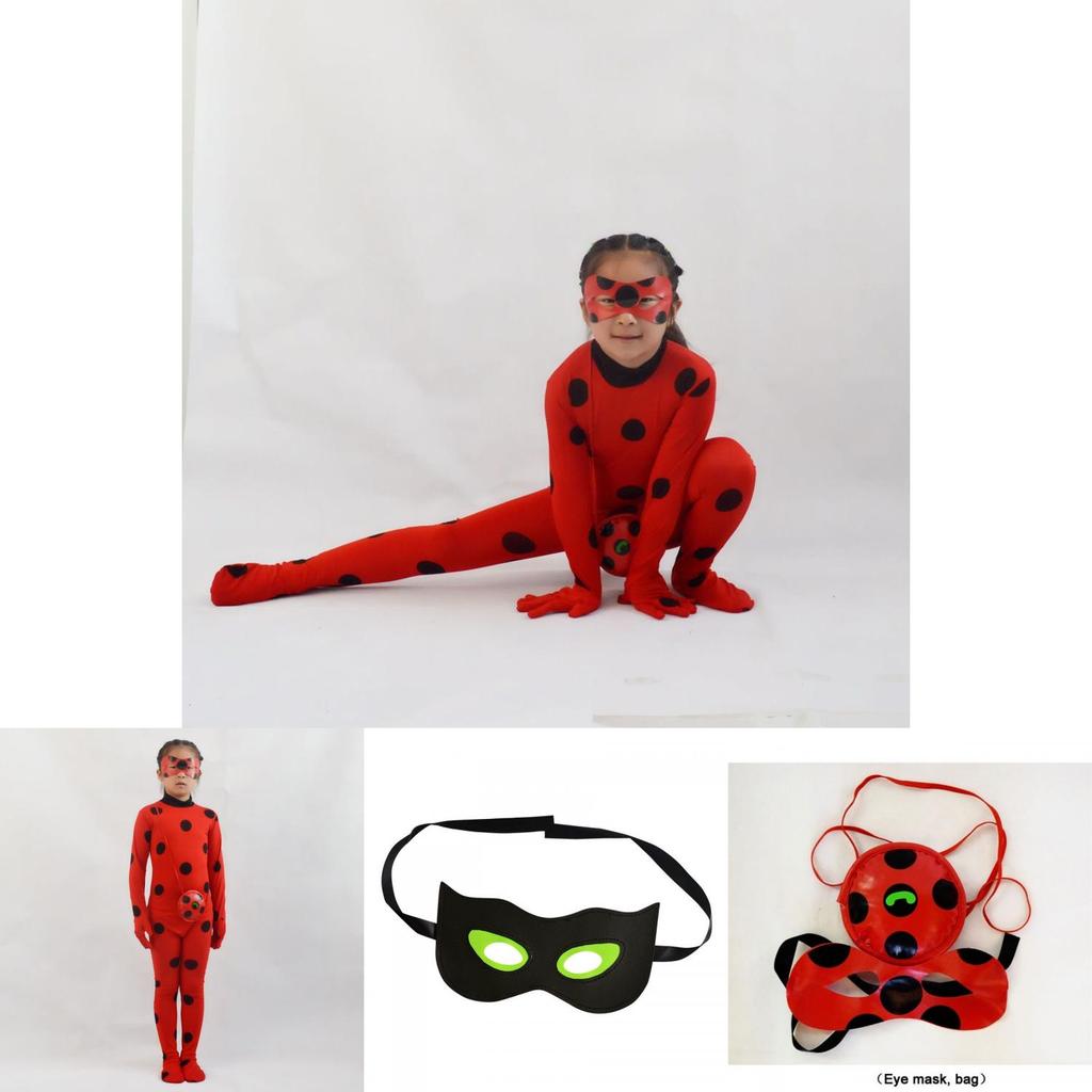 Costum Cosplay Miraculous Ladybug Pentru Copii Și Adulți Perfect Pentru Petreceri de Halloween Și Crăciun!