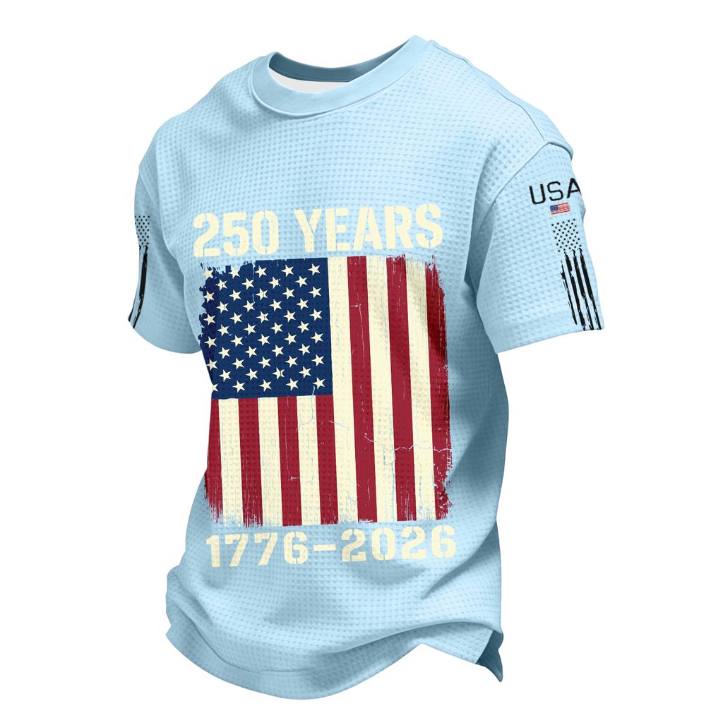 Men's Casual Round Neck Short Sleeve T-Shirt