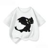 Cozy Kids Short Sleeve Tee Trendy Round Neck Adorable How To Train Your Dragon Pattern Cute Street Daily Wear 3 14