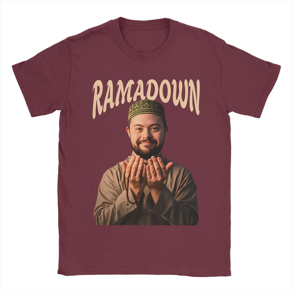 RAMADOWN MEME T Shirts Men Cotton Funny TShirt Round Collar  Tee Shirt Short Sleeve Tops New Arrival