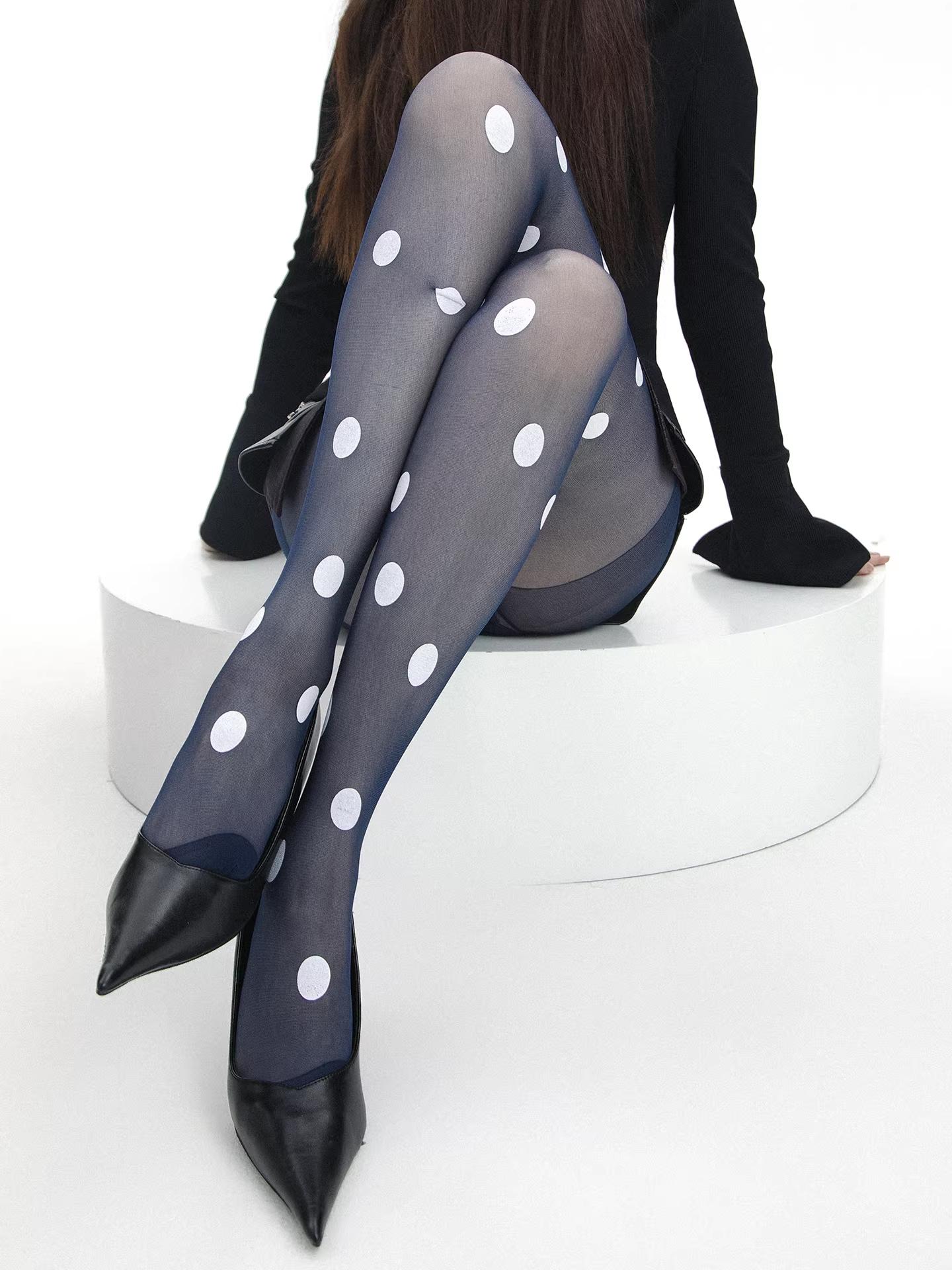 Bas Coloris Bonbon Y2K Doux Cool Tempête du Millénaire Stockings Tendance Rétro Fille Collants Bleus Style Ins Jupe Pantalon Bas One Size