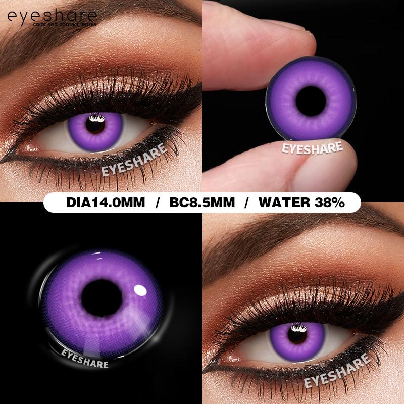 Eyeshare Bunte Kontaktlinsen für Halloween, Anime-Zubehör, Linsen, Cosplay, Augenlinsen, jährlich, 2 Stück/Paar