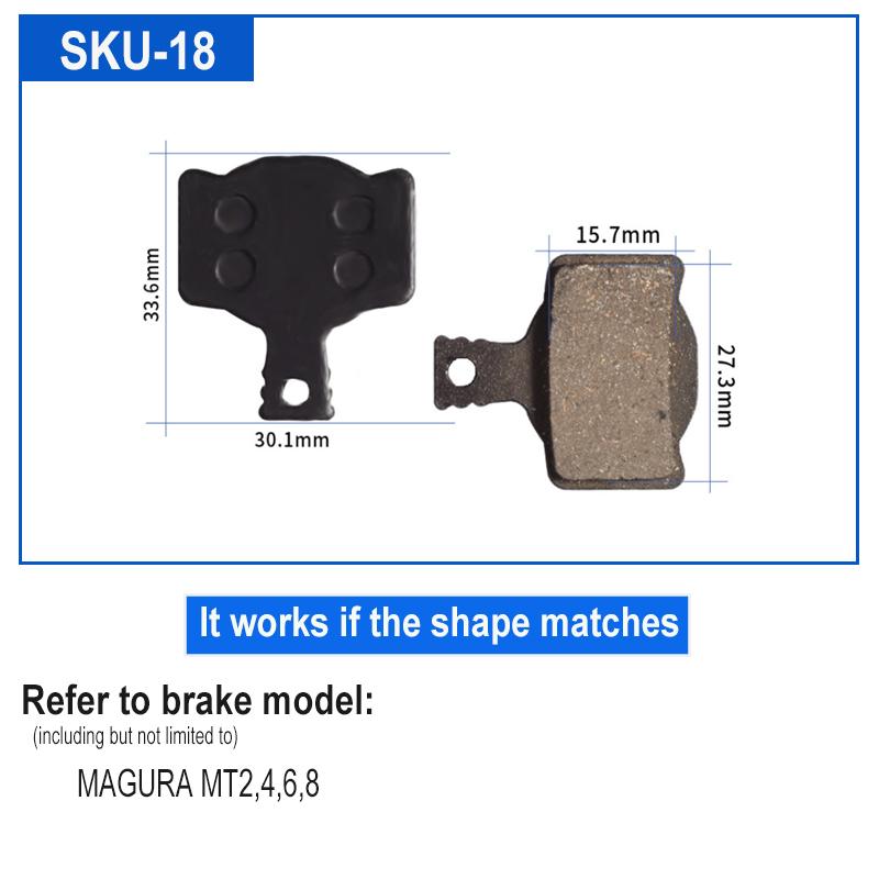 4 par Resin sykkel sykkel skive bremseklosser for SHIMANO SRAM AVID HAYES Magura Formula og scooter sykkel skive bremse