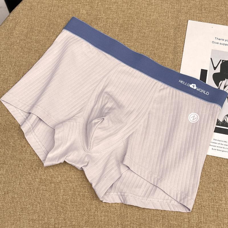 Men's Underwear Made of Pure Cotton with Four Corners Oversized Breathable Flat Corner Pants