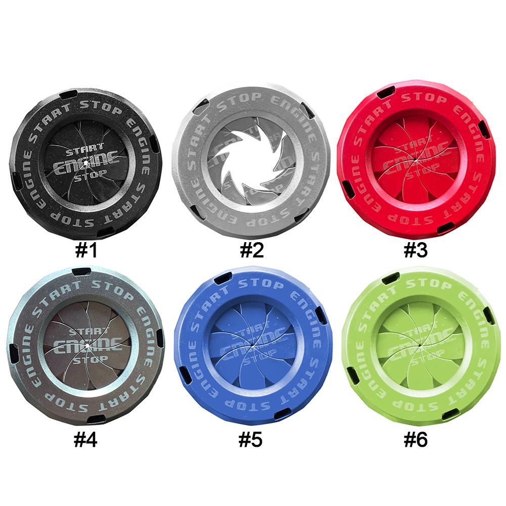 Motorcycle Key Cover Car Interior Sticker Decorative Rotary Push To Start Button Cover Ignition Device Decor for Motorcycle Lock