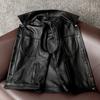 Mens Genuine Leather Vest Top Grain Cowhide Workwear Waistcoat Fall Fashion Jacket