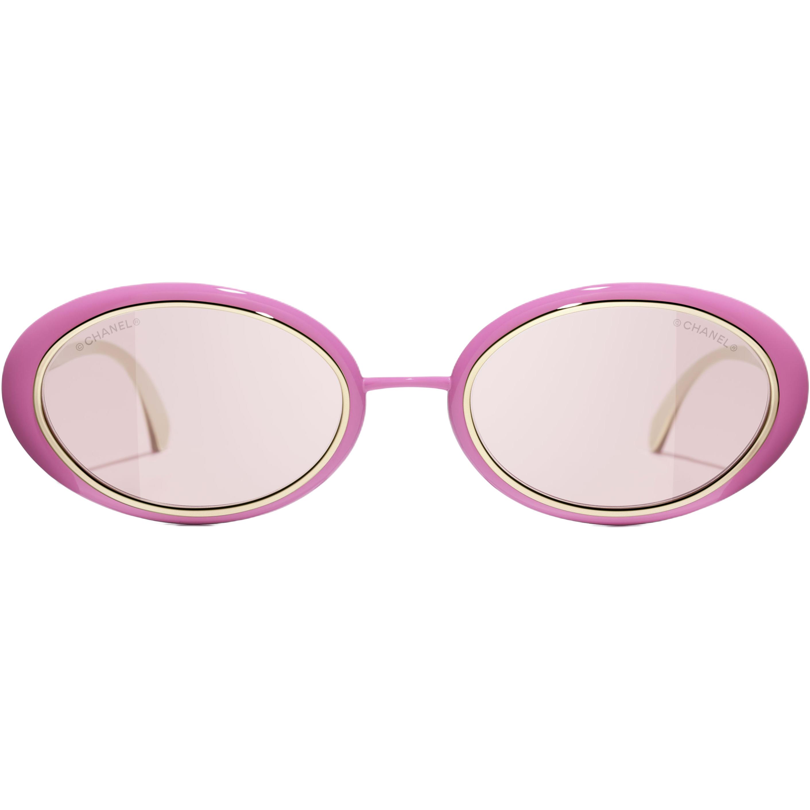 

Chanel Classic Design Metal Oval Sunglasses Unisex sunglasses Pink A71708X01060L668400PUNI 54,Pink
