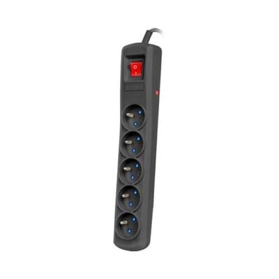 Surge Protection Extension Cord R5 5-Socket 5M Black - E+00-565