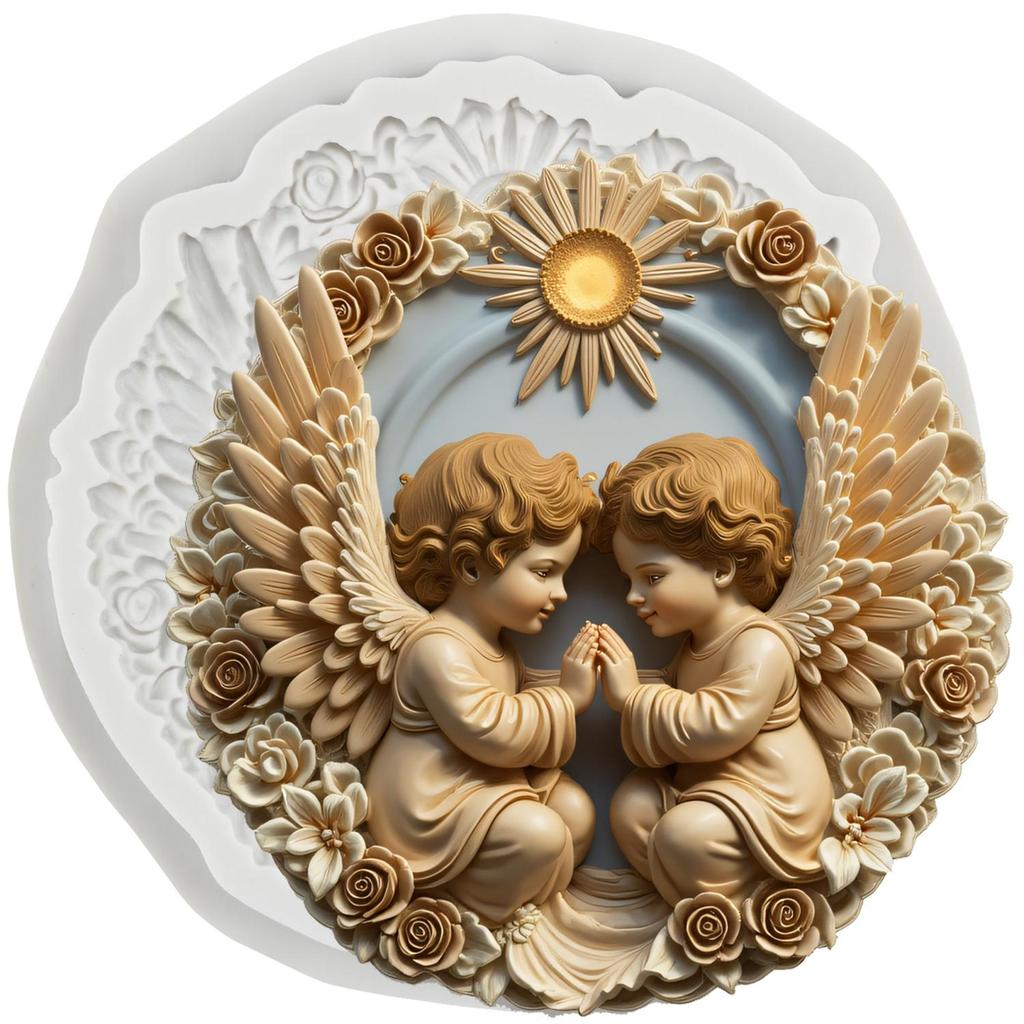 Angel Silicone Molds Angel Baby Fondant Mold Cake Decorating Tools Cupcake Topper Candy Chocolate Gumpaste Mold