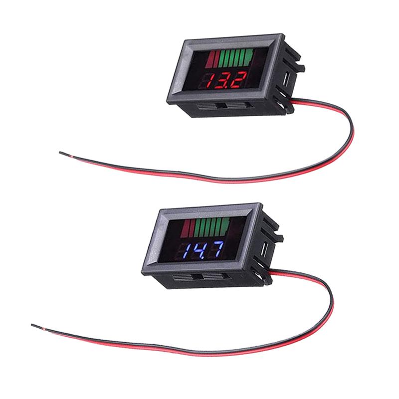 Lcd Digital Voltmeter 12V 24V 60V 72V Waterproof Electric Car Battery Capacity Indicator Lead Acid Power Car Moto Voltage Tester