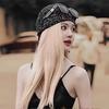 Korean Cold Hat Autumn and Winter Small Fragrance Style Sequin Knitted Hat Showing Face Small Fashionable Bag Head Hat