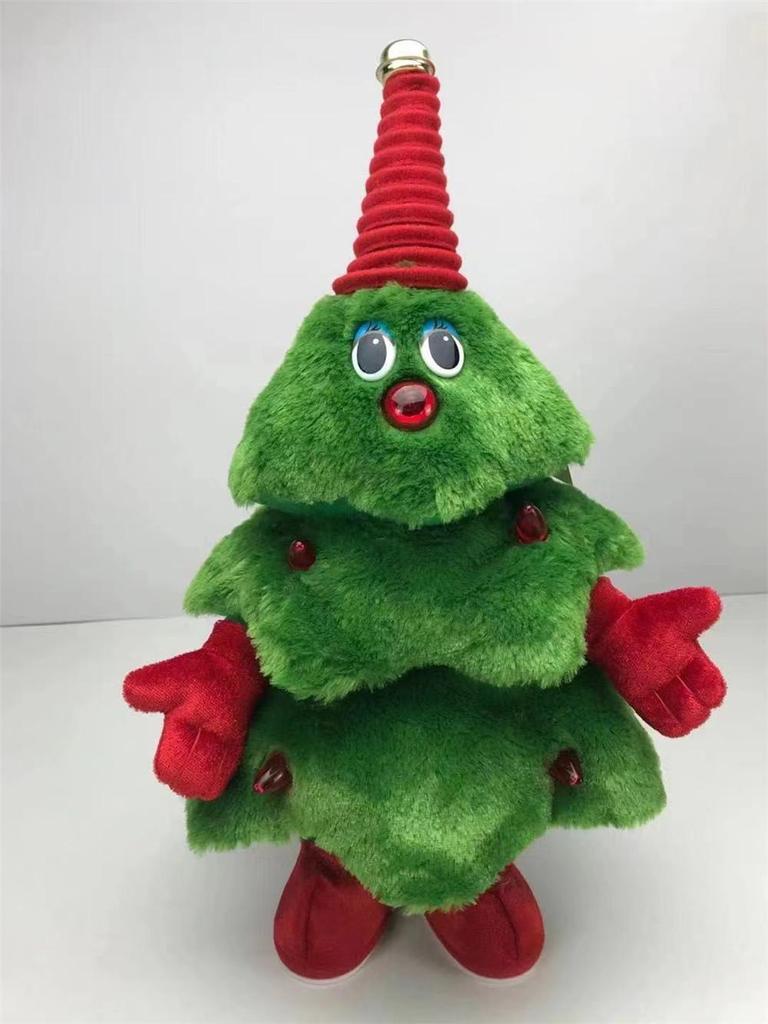 Dancing, Singing, Light-Up Christmas Tree Plush Toy - Festive Decoration & Gift